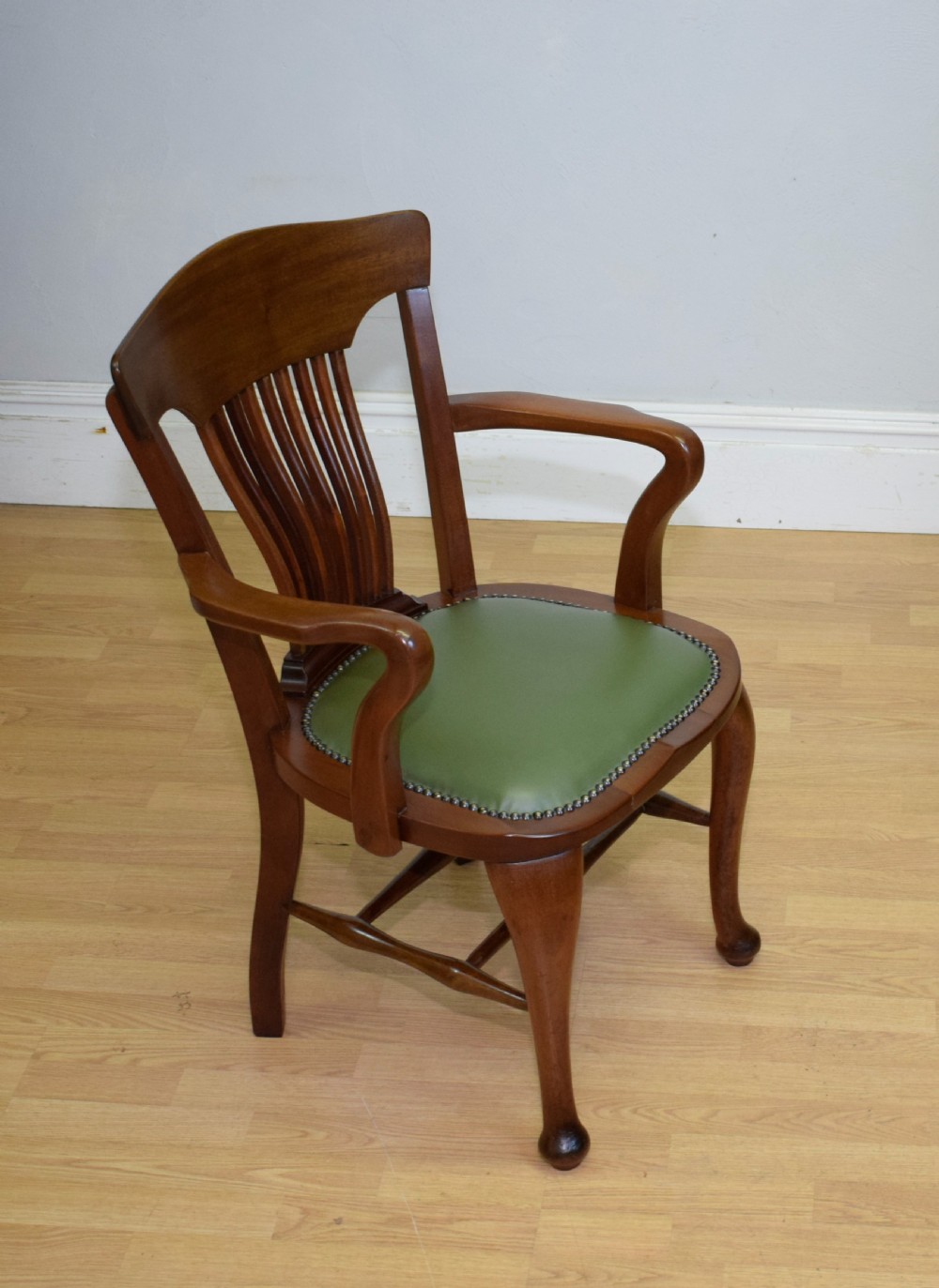 Antique Edwardian Desk Chair View VIII