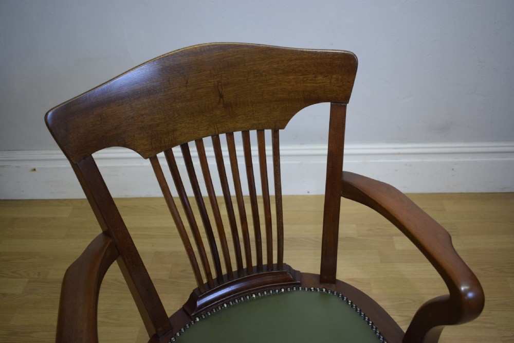 Antique Edwardian Desk Chair View XII