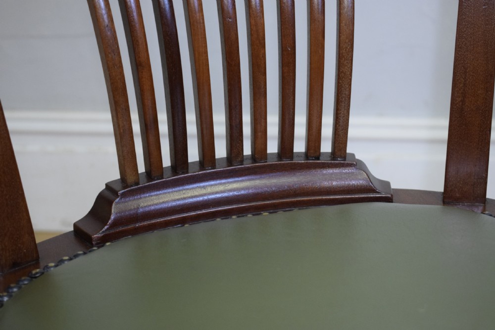 Antique Edwardian Desk Chair View XIII