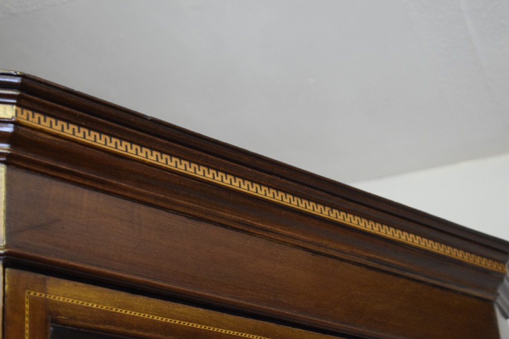 Antique Edwardian Inlaid Corner Display Cupboard View XVI
