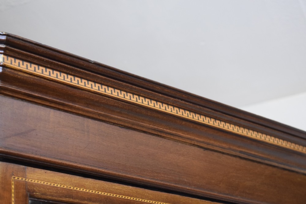 Antique Edwardian Inlaid Corner Display Cupboard View XVII