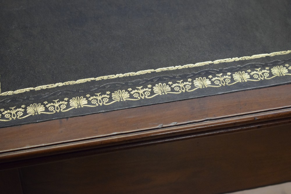 Antique Regency Partners Desk View IX