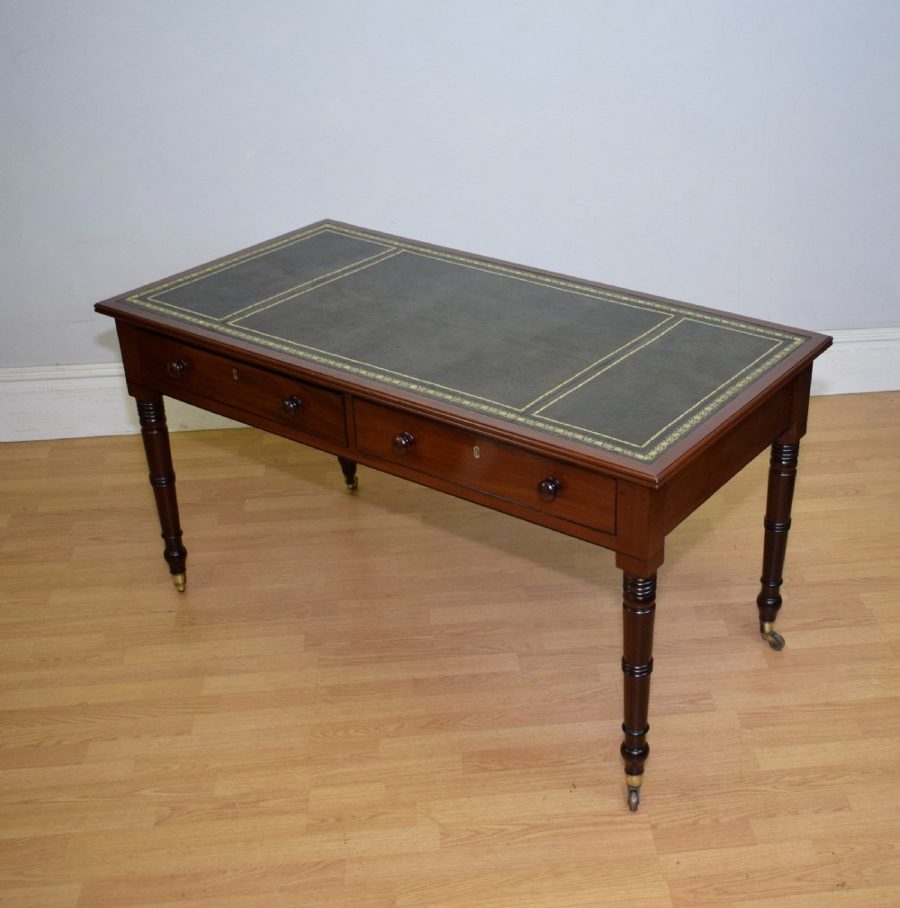 Antique Regency Partners Desk View XII