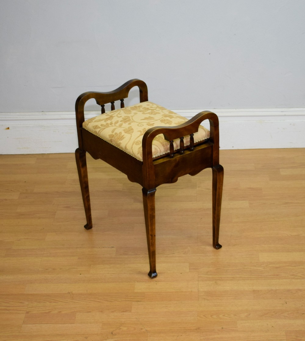 Edwardian Piano Stool View VII