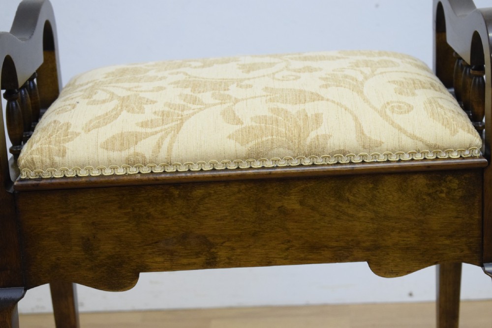 Edwardian Piano Stool View XIV