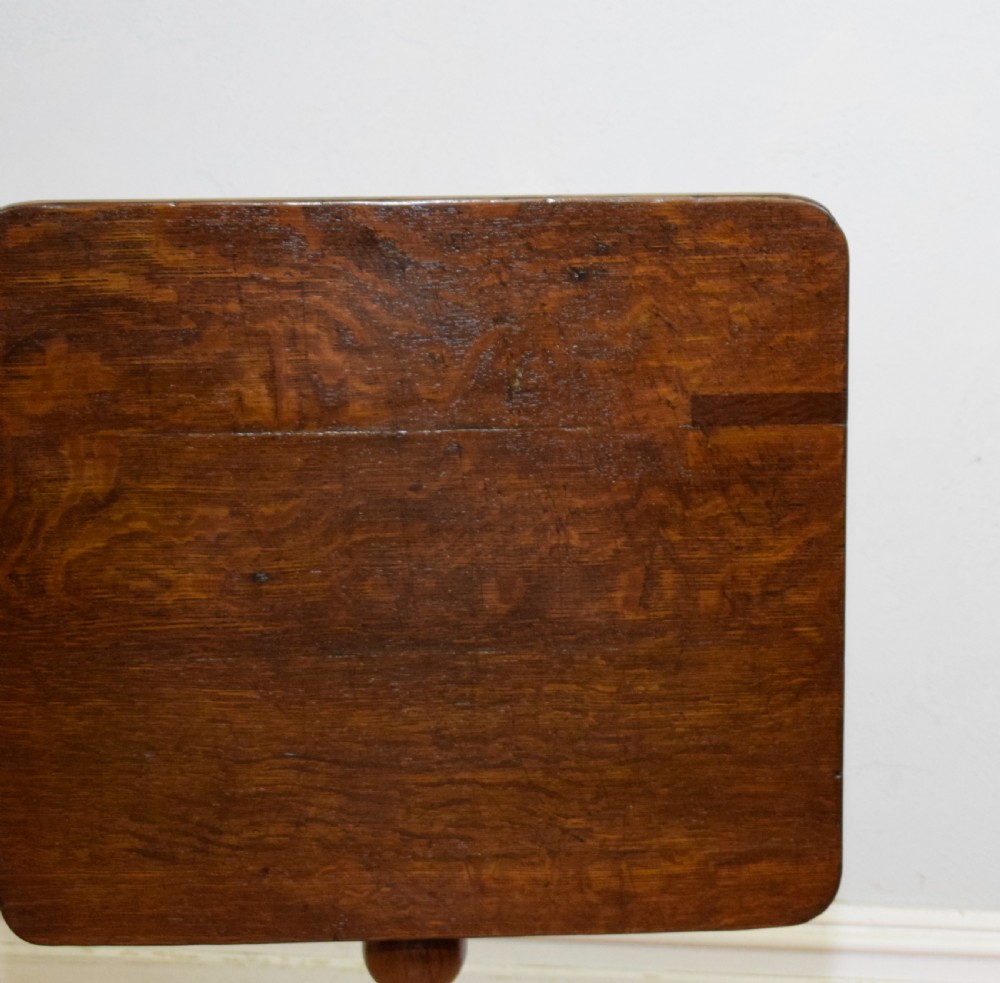 Georgian Period Oak Tripod Table View XII