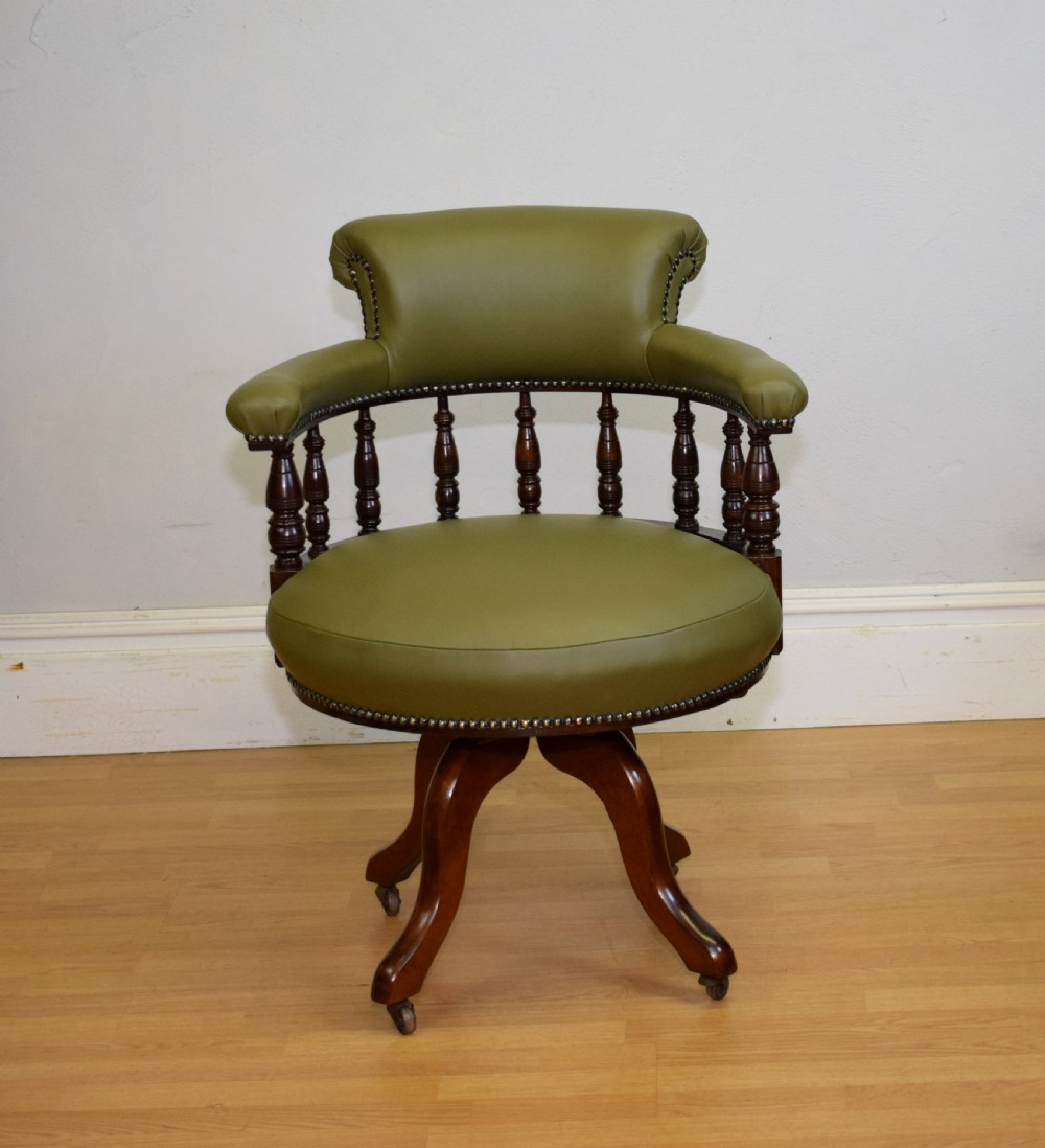 Antique Victorian Office Swivel Chair View V
