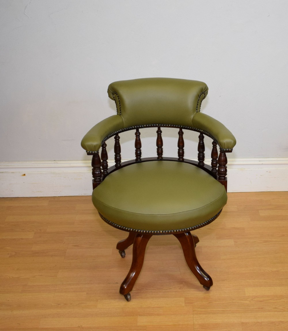 Antique Victorian Office Swivel Chair View VI