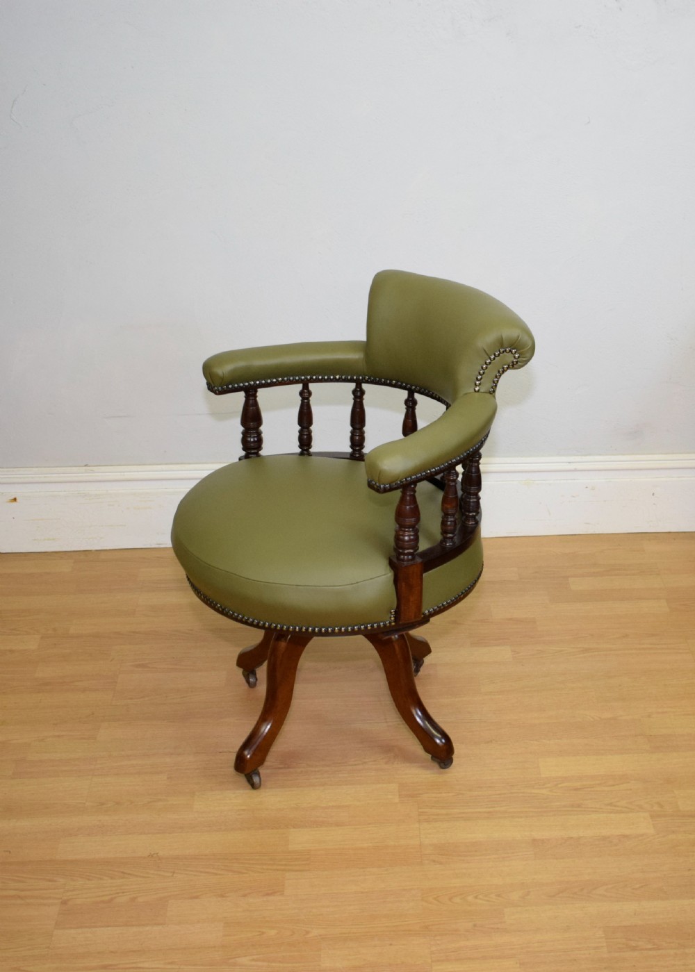 Antique Victorian Office Swivel Chair View X