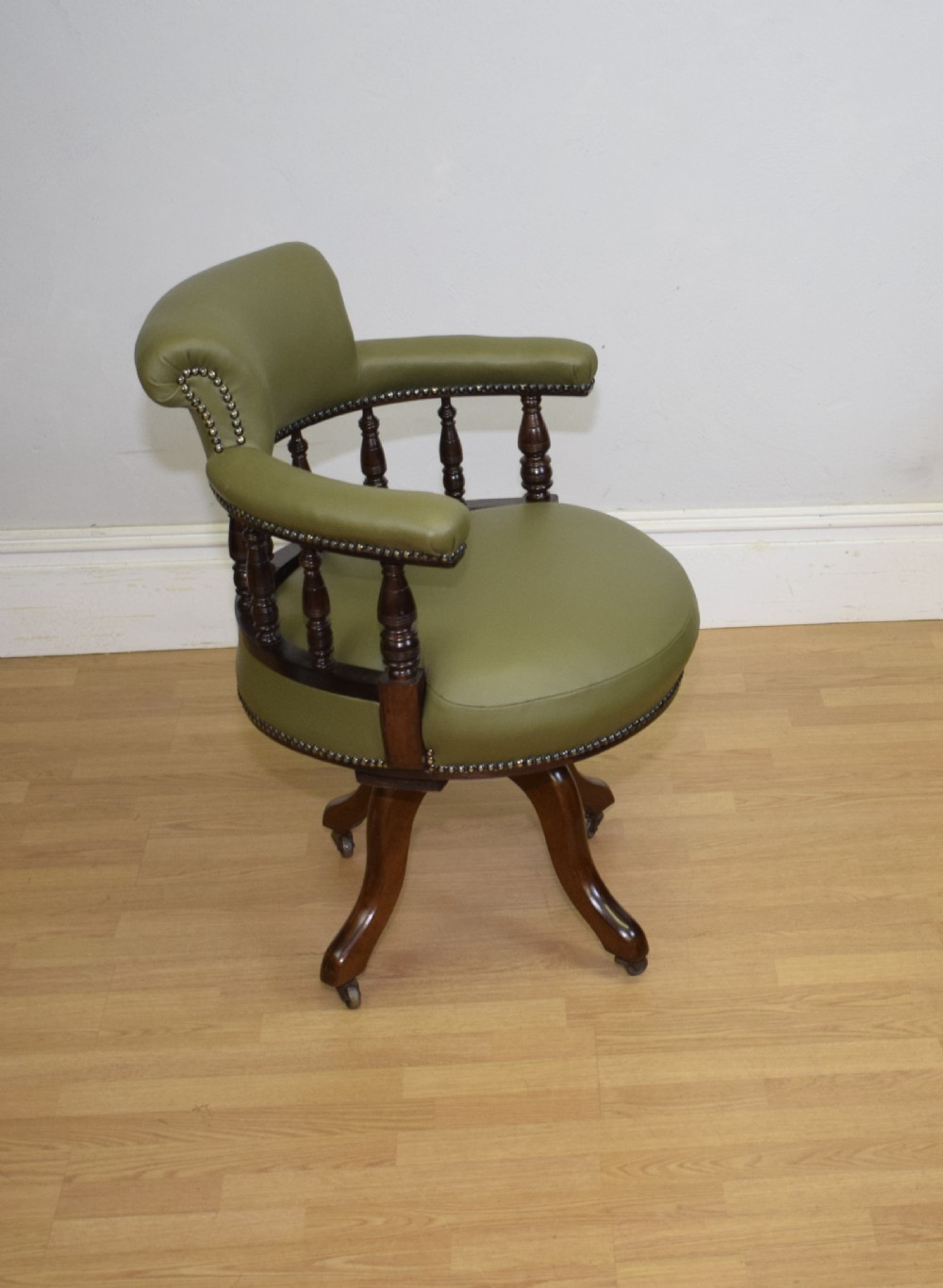 Antique Victorian Office Swivel Chair View XIV