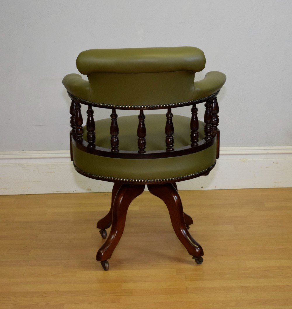 Antique Victorian Office Swivel Chair View XVII