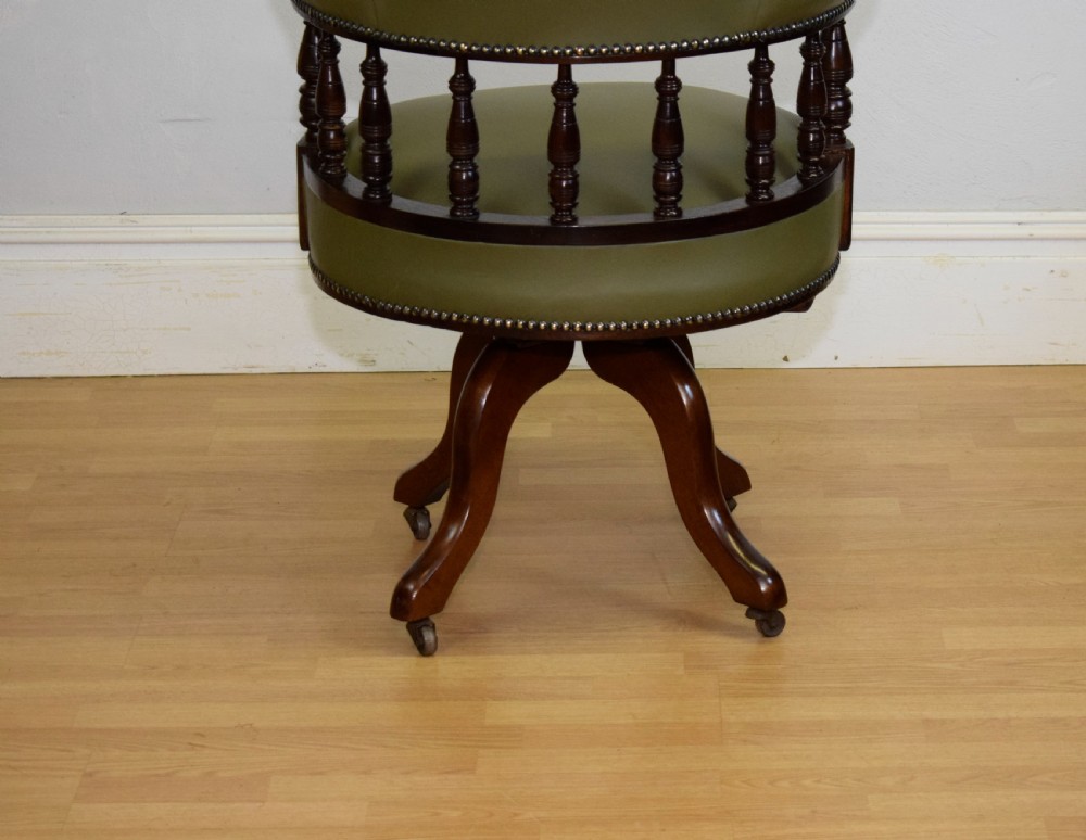 Antique Victorian Office Swivel Chair View XVIII