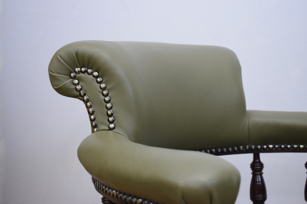 Antique Victorian Office Swivel Chair View XX