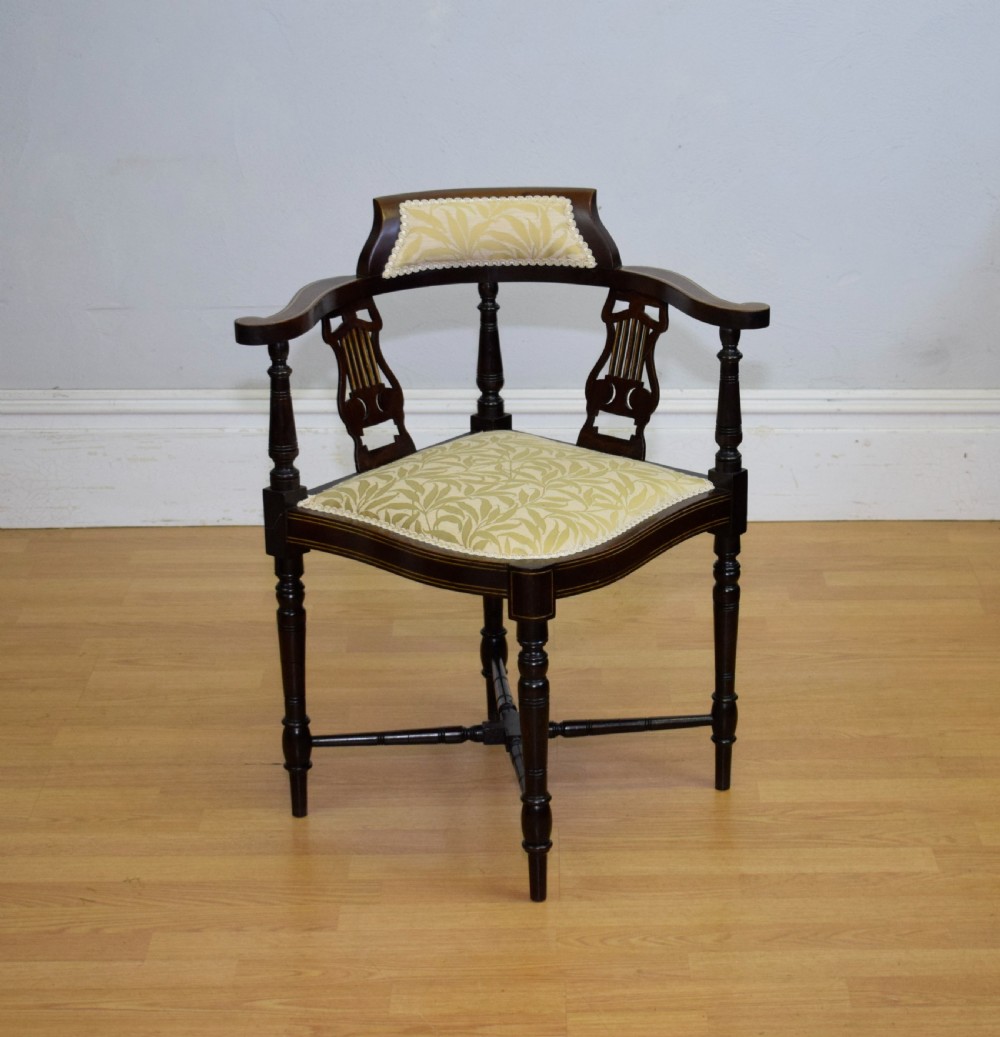 Antique Victorian Corner Chair View II