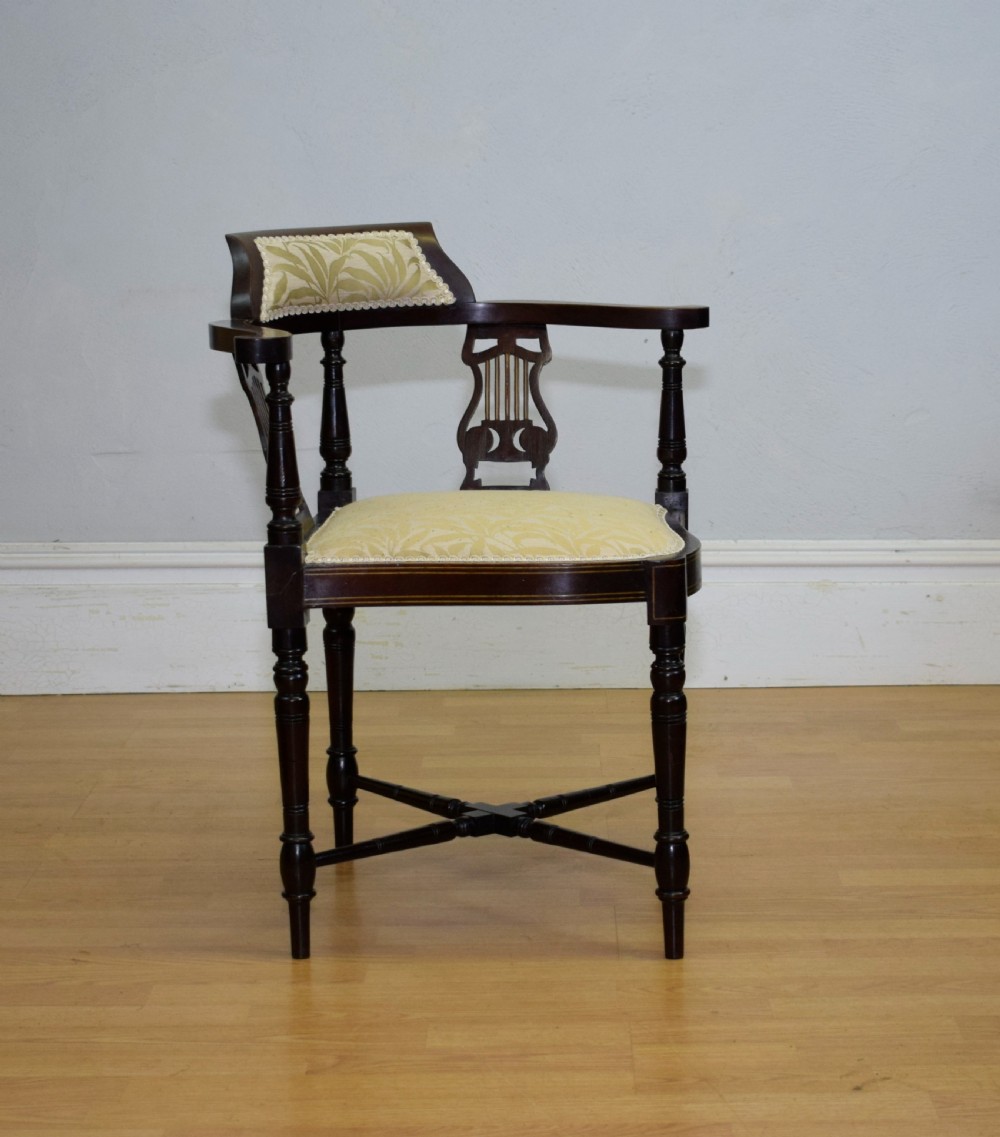 Antique Victorian Corner Chair View V