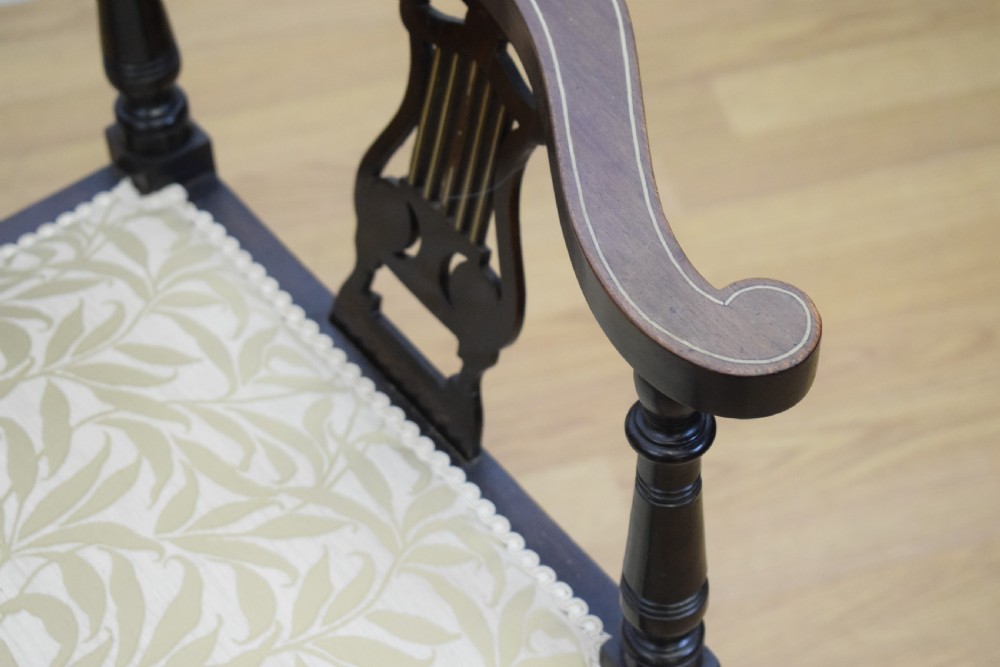 Antique Victorian Corner Chair View XII