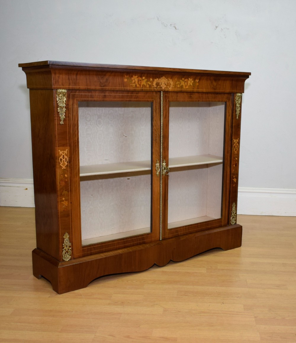 Victorian Walnut Inlaid Cabinet
