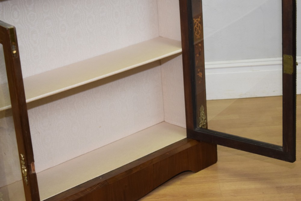 Victorian Walnut Inlaid Cabinet View XVI