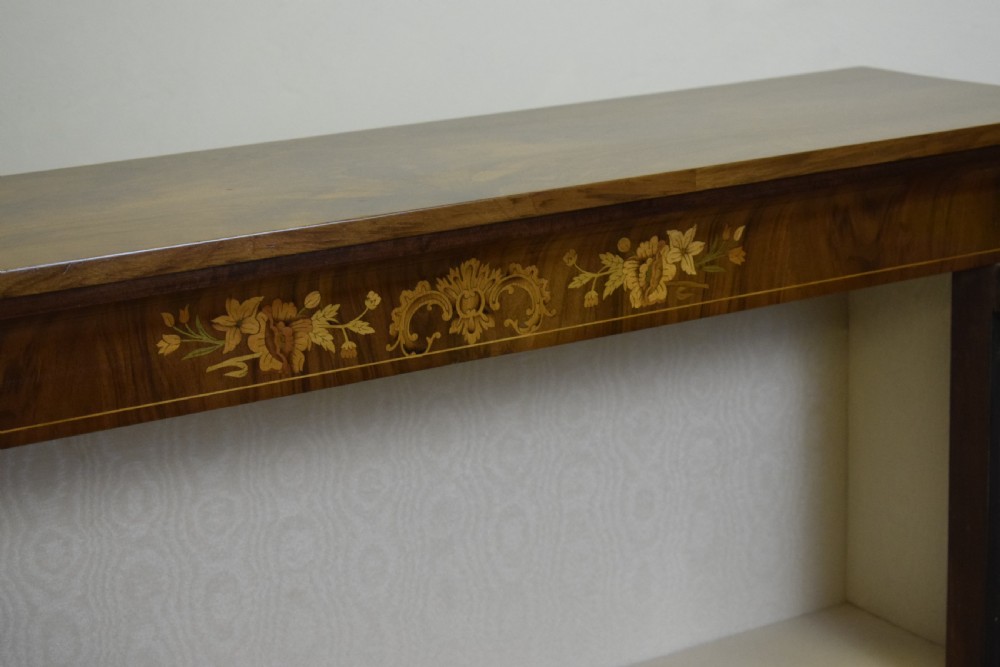 Victorian Walnut Inlaid Cabinet View XVII