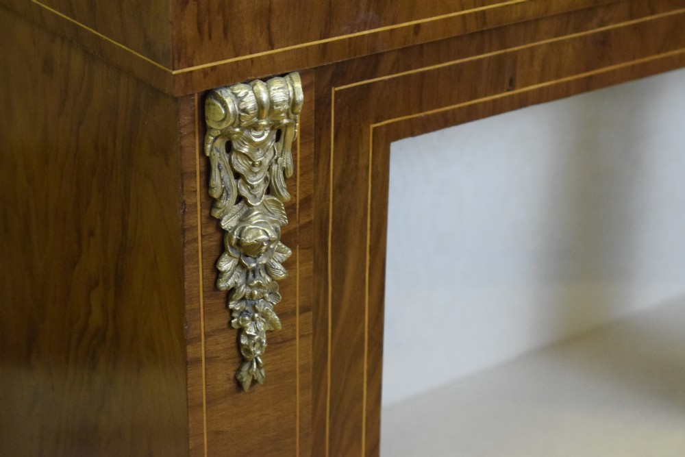Victorian Walnut Inlaid Cabinet View XVIII