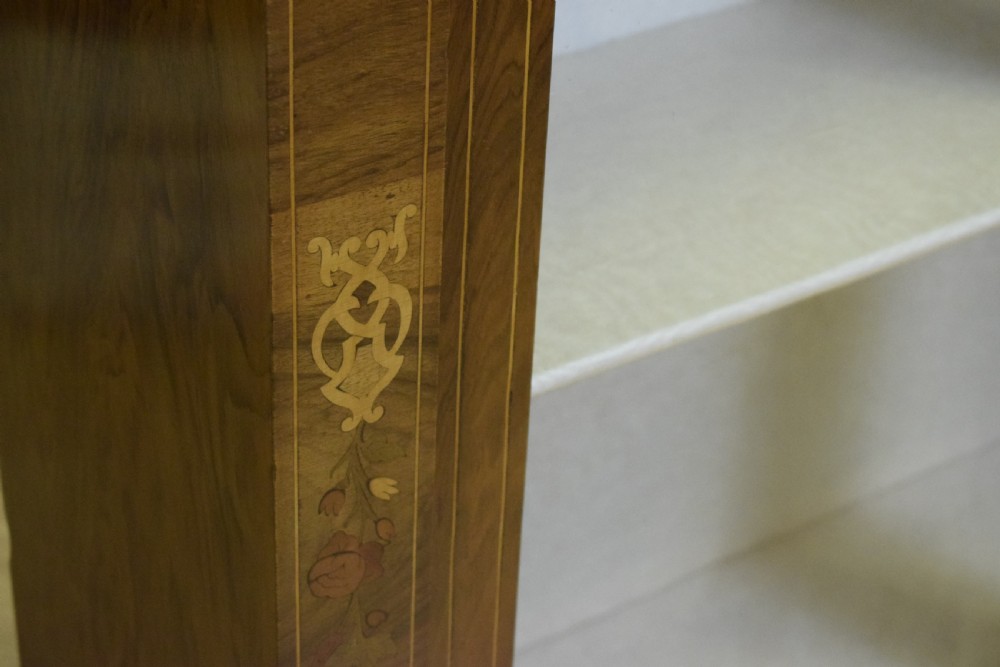 Victorian Walnut Inlaid Cabinet View XIX