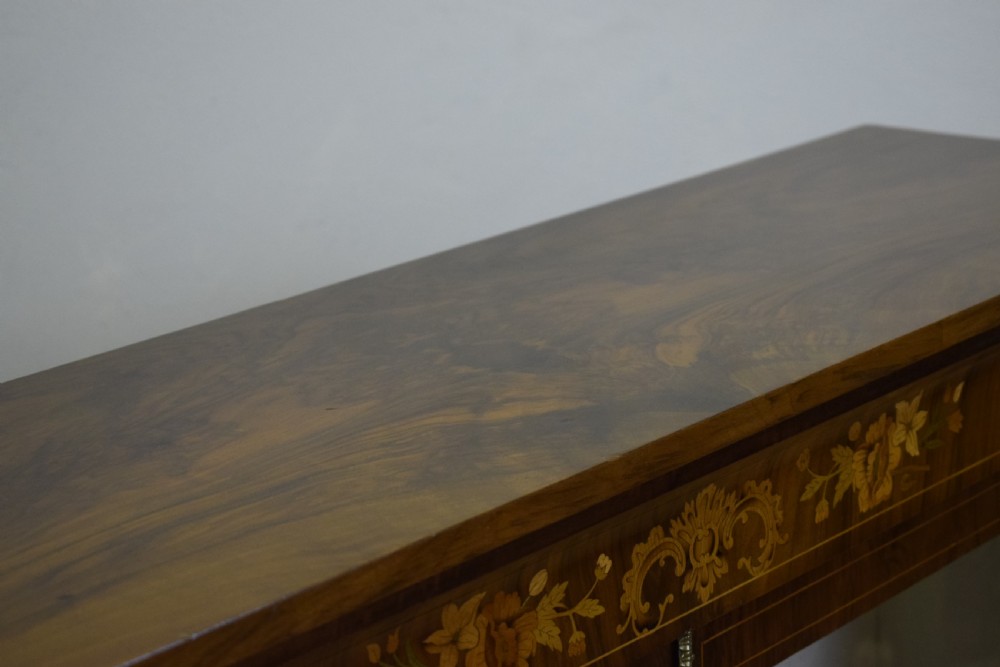 Victorian Walnut Inlaid Cabinet View XXI