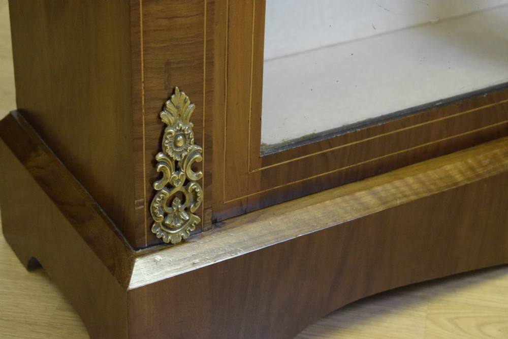Victorian Walnut Inlaid Cabinet View XXII