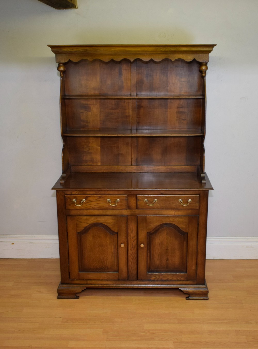 20th Century Oak Dresser & Rack