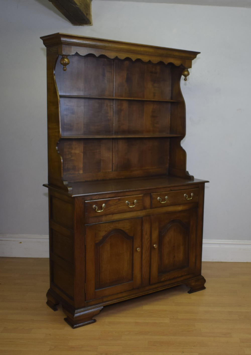20th Century Oak Dresser & Rack View II