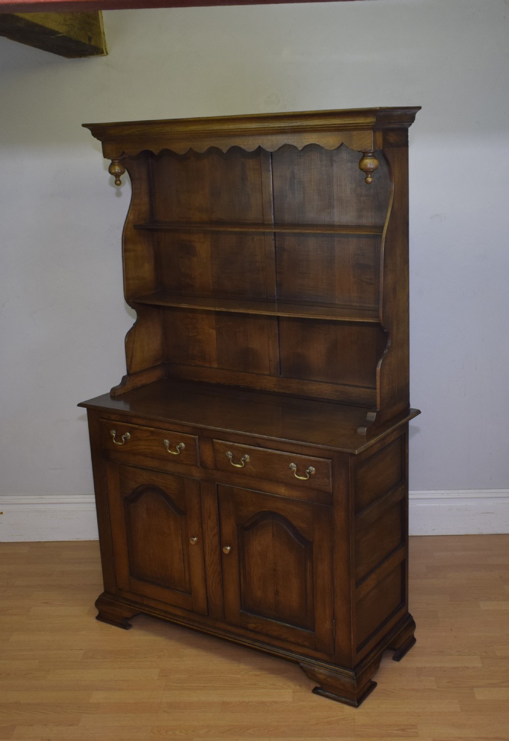 20th Century Oak Dresser & Rack View VII