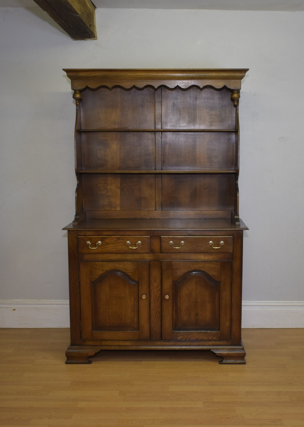 20th Century Oak Dresser & Rack View XI