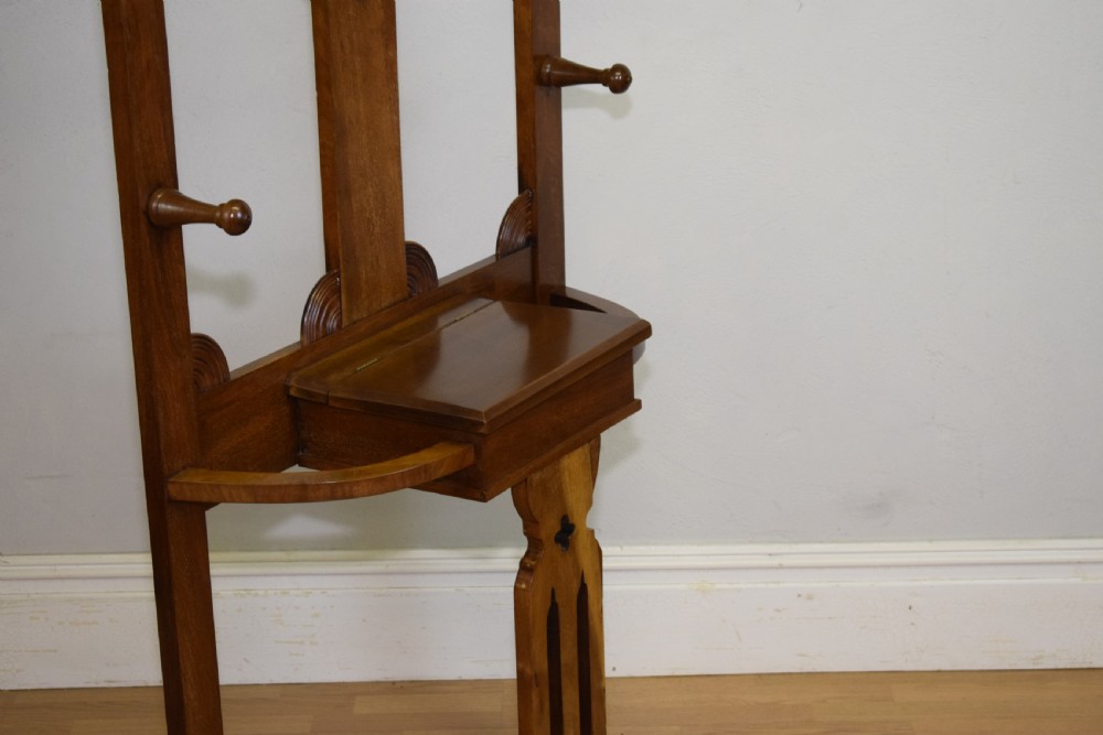  Edwardian Walnut Hall Stand View IX