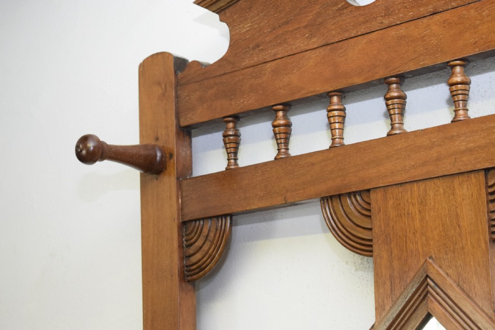  Edwardian Walnut Hall Stand View XV