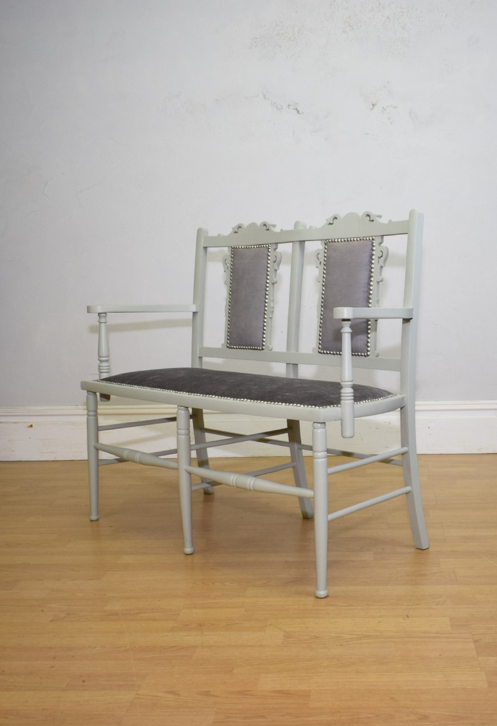 Antique Edwardian Couch View VI