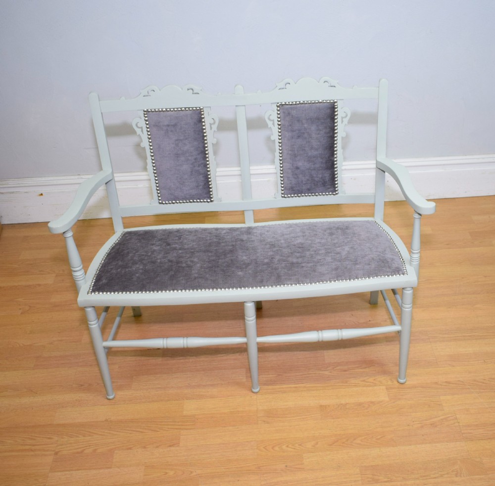 Antique Edwardian Couch View XIV
