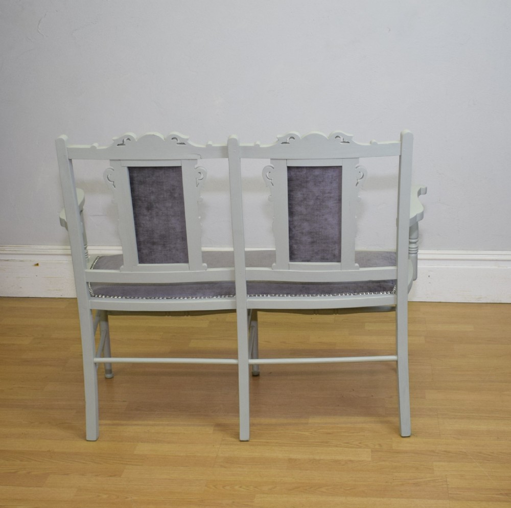 Antique Edwardian Couch View XVI