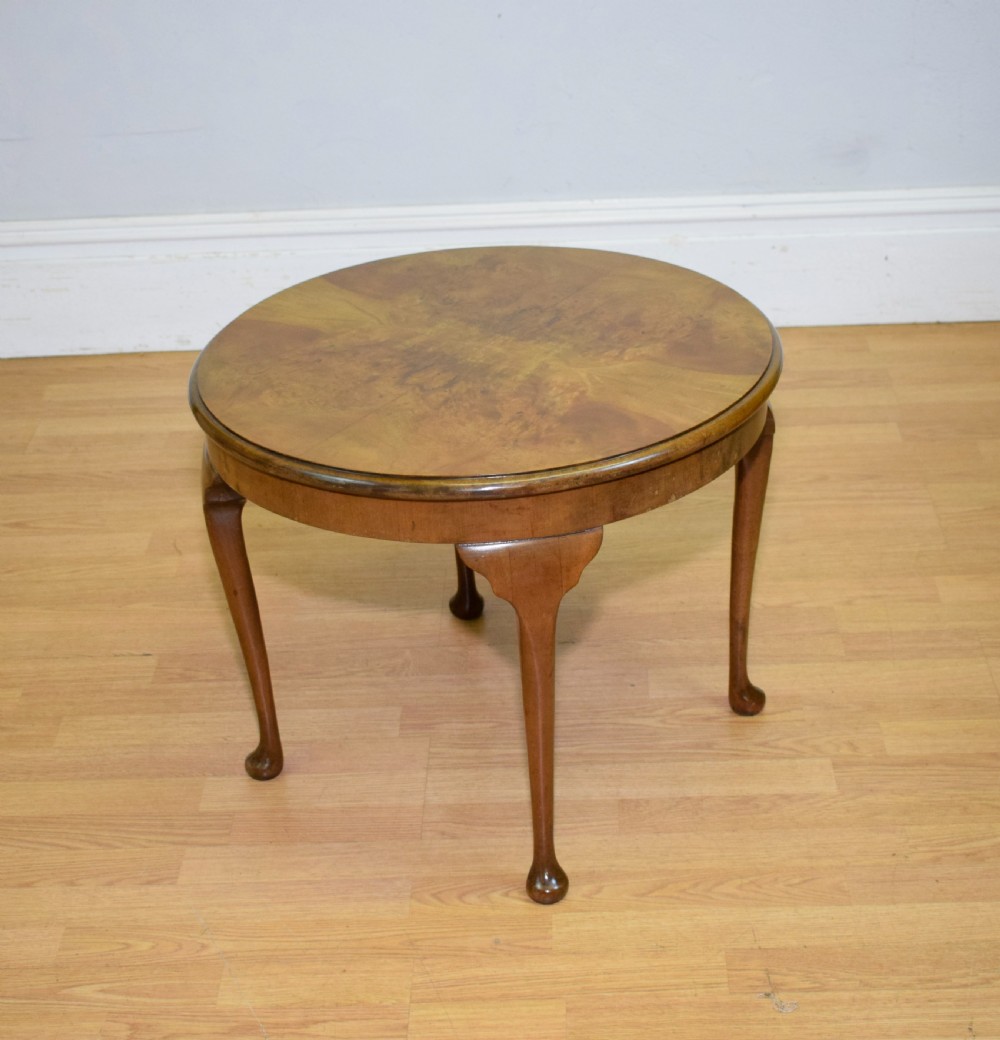 Early 20th Century Burr Walnut Coffee Table View III