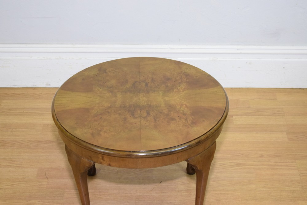 Early 20th Century Burr Walnut Coffee Table View V