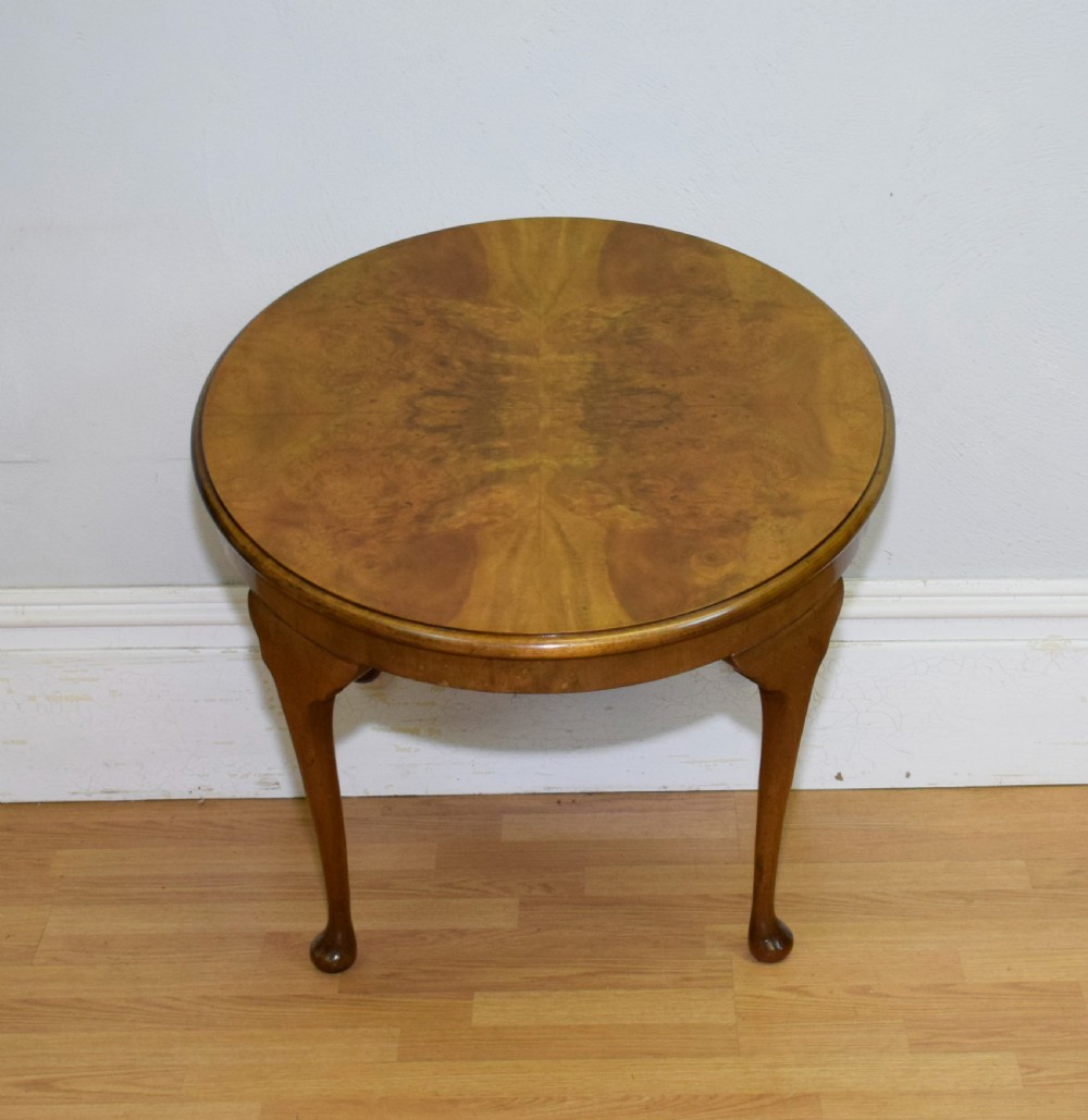Early 20th Century Burr Walnut Coffee Table View IX