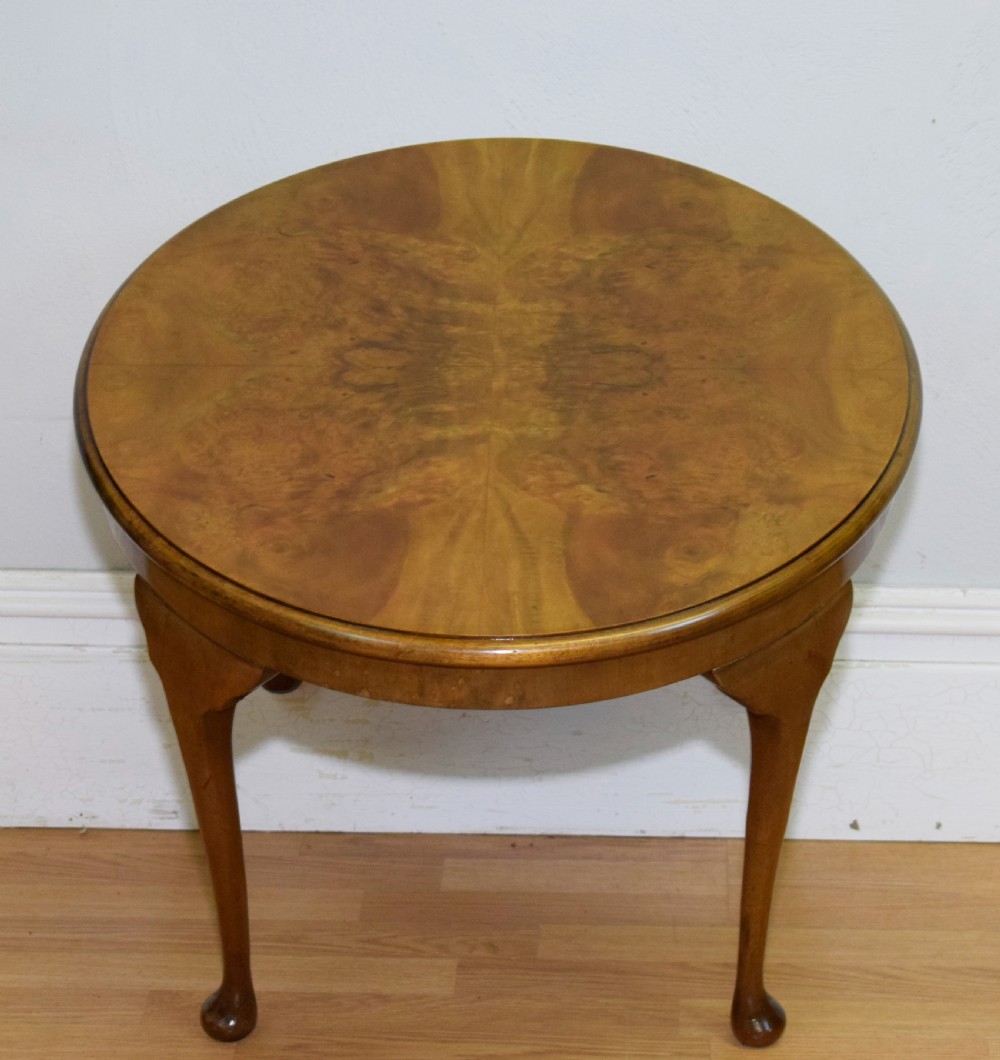 Early 20th Century Burr Walnut Coffee Table View XI