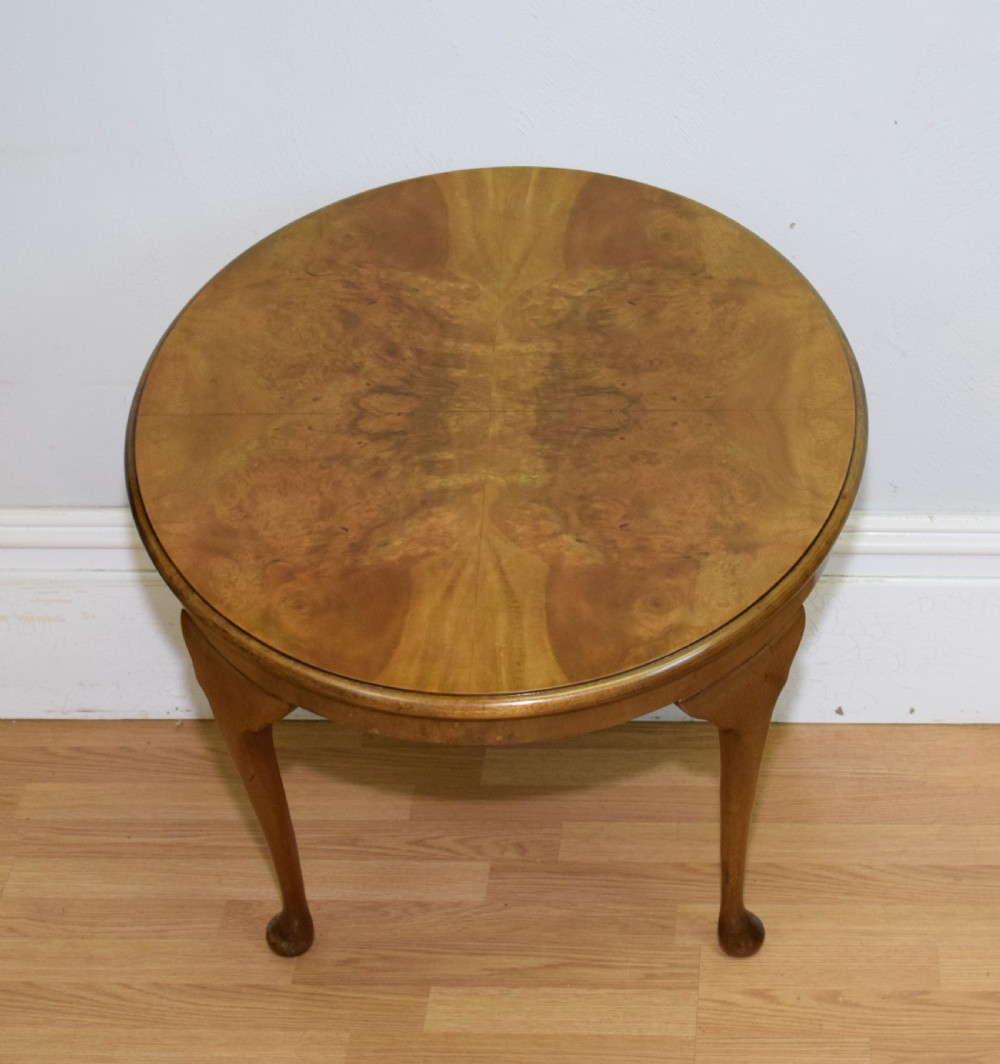 Early 20th Century Burr Walnut Coffee Table View XII