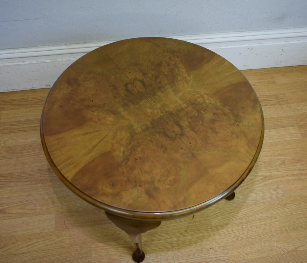 Early 20th Century Burr Walnut Coffee Table View XIV