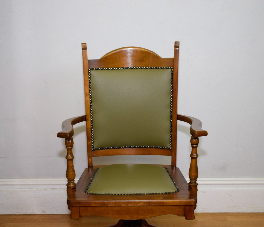 Edwardian Swivel Office Desk Chair View II