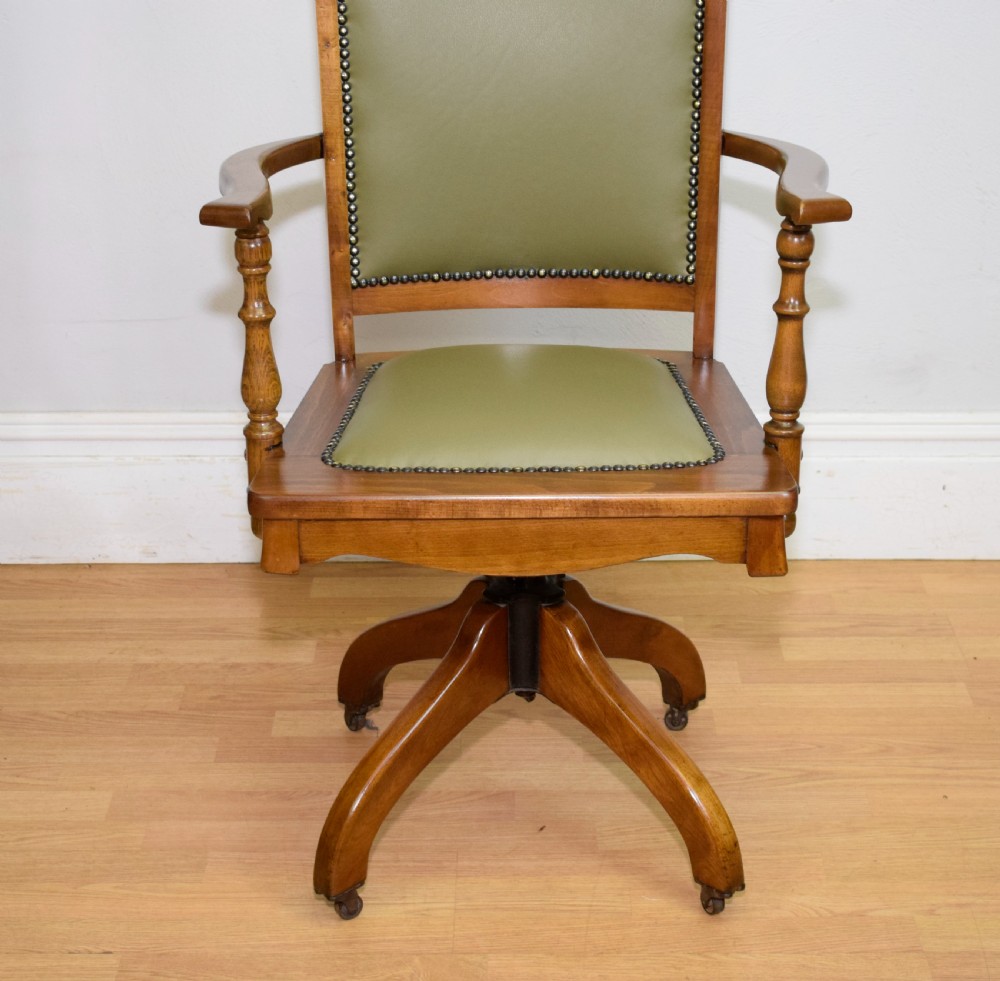 Edwardian Swivel Office Desk Chair View III