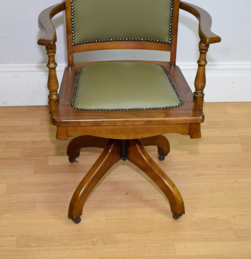 Edwardian Swivel Office Desk Chair View V