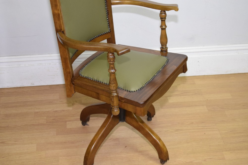 Edwardian Swivel Office Desk Chair View XI