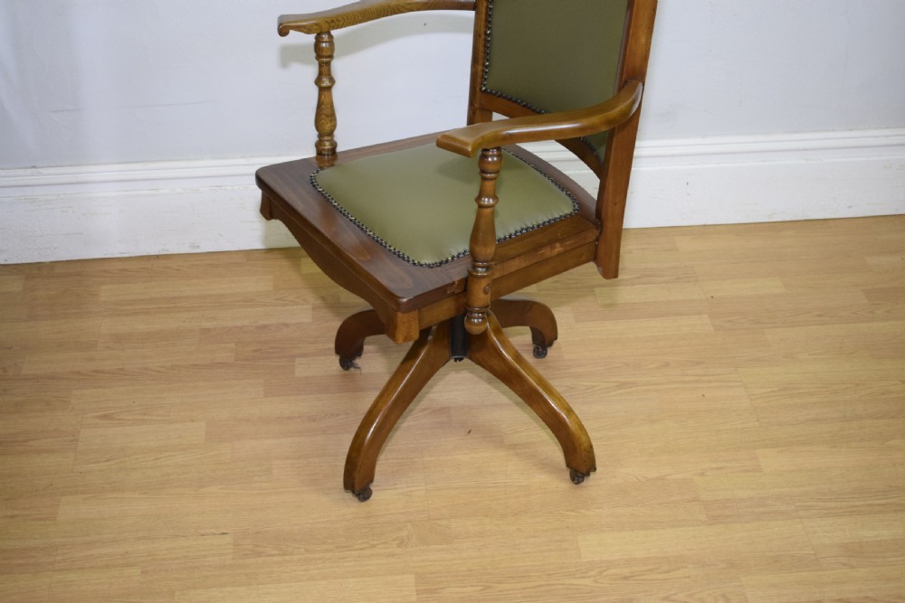Edwardian Swivel Office Desk Chair View XV