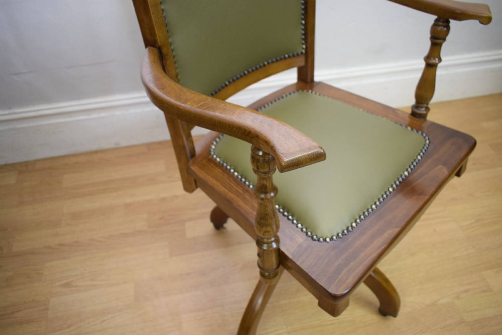 Edwardian Swivel Office Desk Chair View XVIII