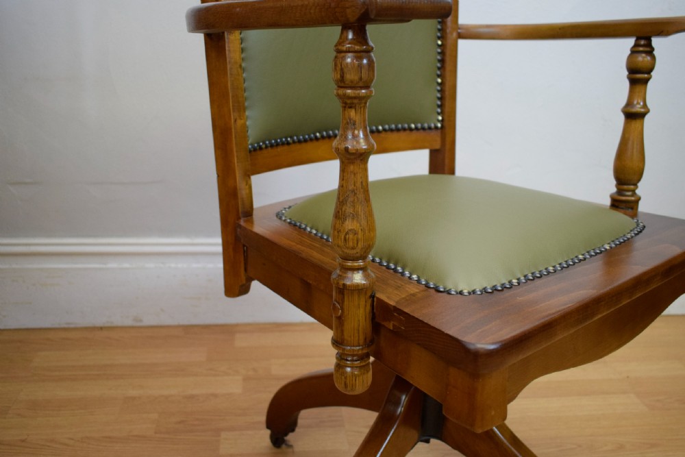 Edwardian Swivel Office Desk Chair View XIX