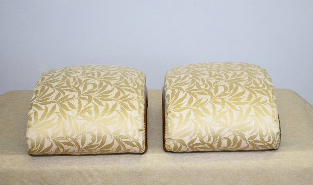 Victorian Pair of Walnut Foot Stools View XXIII